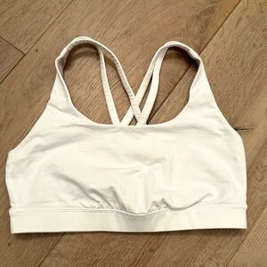 White Lululemon Workout Bra
